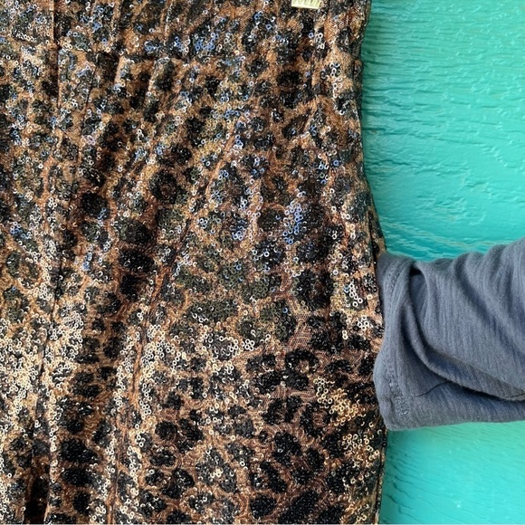 REVOLVE LPA SEQUINS LEOPARD ANIMAL PRINT PULL ON PANTS SIZE SMALL RETAIL $228 - Picture 13 of 14